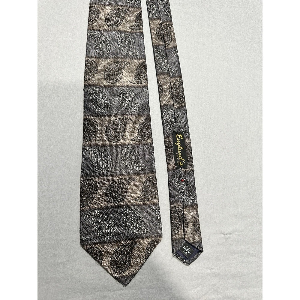 VTG Loosen Up By Superba Striped Paisley Neck‎ Tie Englund's